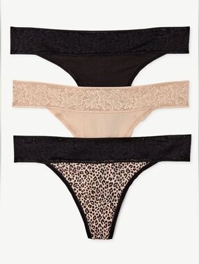 Jockey Leopard-Print Thong with Black Trim.   4